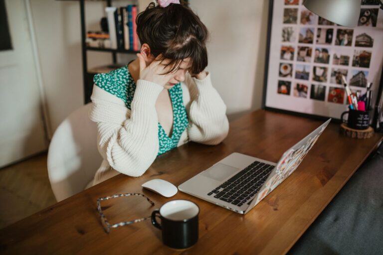 a woman feeling stressed out due to climate change anxiety